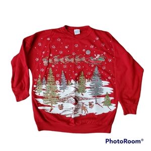 Vintage Land n Sea Christmas Sweater
